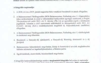 2019. évi közgyűlés